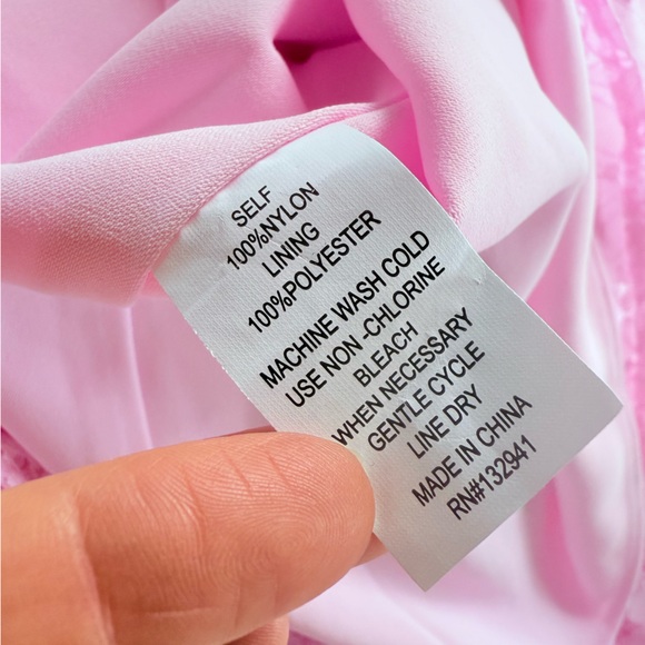 Amanda Uprichard Aveline Dress in Lotus Pink Lace Size XS MSRP $225 - Picture 11 of 11